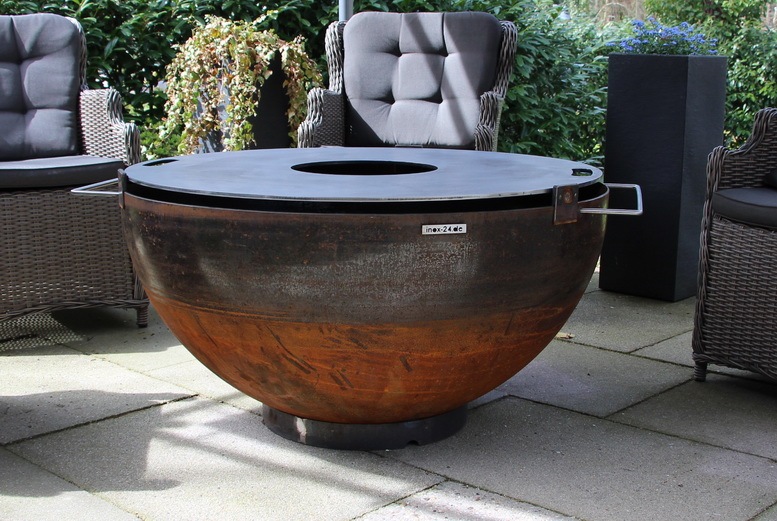 Feuerplatten Grill Cortenstahl Feuerplatten Grill Corten
