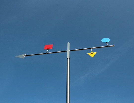 Edelstahl Windspiel Windskulptur 2