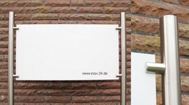 Edelstahl Werbeschild Firmenschild 2 Edelstahl Werbeschild Firmenschild 2