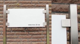 Edelstahl Werbeschild Firmenschild 4 Edelstahl Werbeschild Firmenschild 4