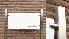 Edelstahl Werbeschild Firmenschild 3 Edelstahl Werbeschild Firmenschild 3